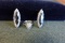 2 STERLING EARRINGS WITH SMOKEY TOPAZ AND 30 CLEAR STONES 1 STERLING RING 8