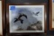 PAUL MAKUCHAL 1999 OIL ON BOARD CANADA GEESE FRAMED UNDER GLASS 19 X 16