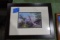 TOM JONES PRINT DOVES IN PINE TREE FRAMED UNDER GLASS 18 X 14