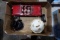 BOX LOT DIE CAST MODEL CAR 1957 FORD FAIRLANE AND DALE EARNHART POCKET WATC