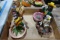 COLLECTION OF JAMAICAN ASHTRAYS AND FIGURINES