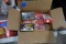 BOX COCA COLA COLLECTIBLES INCLUDING TRUCKS MINIATURE COKE BOTTLES MATCH BO