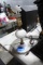 2 TABLE LAMPS ONE HOBNAIL 14 