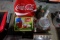 BOX LOT COCA COLA LUNCH BOX BOTTLES PLATES AND MORE