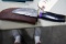HANDMADE DAMASCUS STEEL KNIFE WITH CUSTOM WOOD BONE HORN OR RESIN HANDLE KN