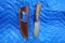 HANDMADE DAMASCUS STEEL KNIFE WITH CUSTOM WOOD BONE HORN OR RESIN HANDLE KN