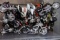 APPROX 16 MINIATURE HARLEY DAVIDSONS