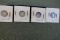 4 BARBER DIMES 1910 D 1911 S 1912 D 1914