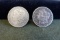2 MORGAN SILVER DOLLARS 1880 S AND 1881
