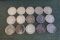 15 FRANKLIN 1/2 DOLLARS 1949 1950 2 1951 2 1952 1954 1956 1958 1959 1960 19