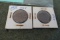 2 LARGE CENT PCS 1828 AND 1852