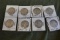 8 WALKING LIBERTY 1/2 DOLLARS 1936 2 1941 D 1942 D 1942 1943 1944 1945 S