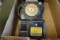 ANTIQUE NICKELS DIMES QUARTERS CASH REGISTER BANK AND PAY PHONE BANK