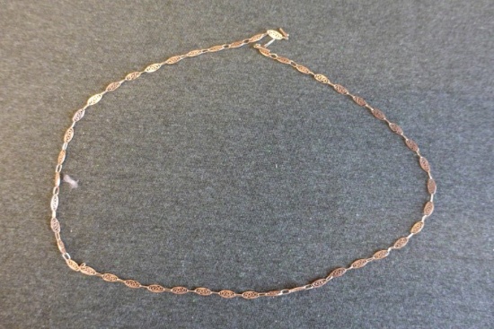 24" YELLOW 14 KT GOLD NECKLACE 6.0 DWT