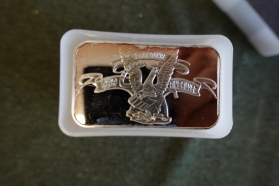 20 1 OZ SILVER BARS APMEX