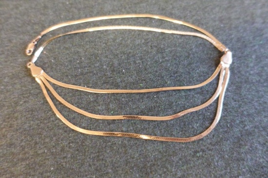 16" 14 KT GOLD NECKLACE LOBSTER CLAW CLASP 3.5 DWT