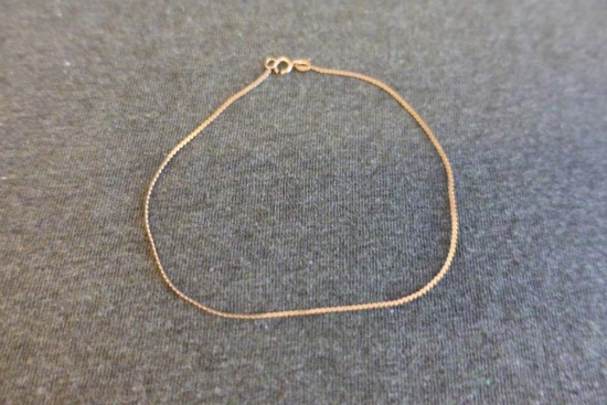 9" 14 KT GOLD CHAIN .7 DWT