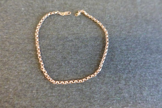 10" 14 KT GOLD CHAIN LOBSTER CLAW CLASP 2.2 DWT