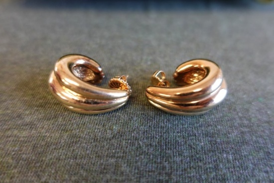 14 KT YELLOW GOLD EARRINGS 5.9 DWT