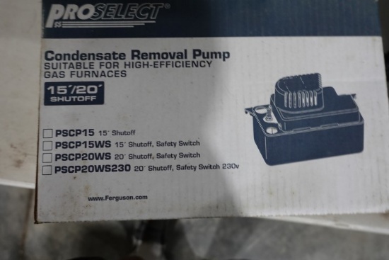 PRO SELECT CONDENSATE REMOVAL PUMP NEW IN BOX