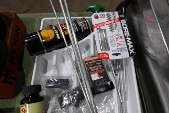 LOT OF GUN CLEANING SUPPLIES