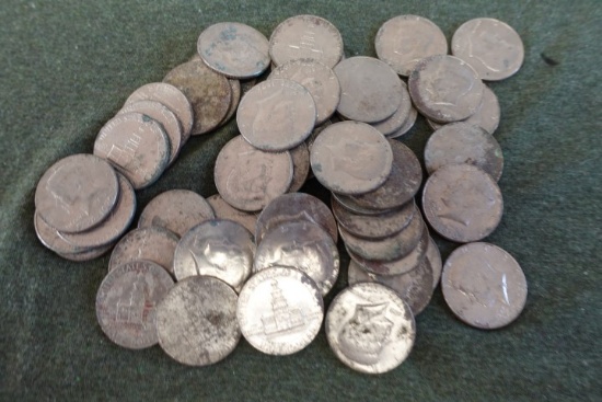 50 KENNEDY BICENTENNIAL 1/2 DOLLARS 1776-1976