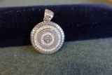 ROUND STERLING PENDANT .47 T OZ