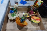 COLLECTION OF JAMAICAN ASHTRAYS AND FIGURINES
