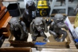 COLLECTION OF HEAR NO EVIL SEE NO EVIL SPEAK NO EVIL MONKEY