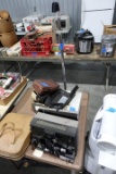 MULTI MOTION BELL AND HOWELL 1623 MOVIE PROJECTOR WITH 12 MOVIES ON REELS A