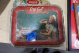 4 ANTIQUE COCA COLA TRAYS