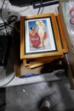 12 SMALL COKE ADS FRAMED UNDER GLASS
