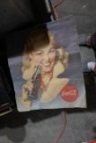 6 VINTAGE COCA COLA PIN UP GIRLS APPROX 15 X 13 WITH COKE STICKERS