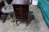FREE STANDING JEWELRY BOX 7 DRAWER 3 DOOR