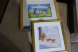 WINNIE THE POOH LIMITED EDITION PIN SET FRAMED UNDER GLASS AND ONE WINNIE T
