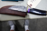 HANDMADE DAMASCUS STEEL KNIFE WITH CUSTOM WOOD BONE HORN OR RESIN HANDLE KN
