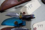 HANDMADE DAMASCUS STEEL KNIFE WITH CUSTOM WOOD BONE HORN OR RESIN HANDLE KN