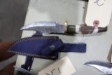 HANDMADE DAMASCUS STEEL KNIFE WITH CUSTOM WOOD BONE HORN OR RESIN HANDLE KN