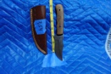 HANDMADE DAMASCUS STEEL KNIFE WITH CUSTOM WOOD BONE HORN OR RESIN HANDLE KN