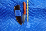 HANDMADE DAMASCUS STEEL KNIFE WITH CUSTOM WOOD BONE HORN OR RESIN HANDLE KN