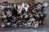 APPROX 16 MINIATURE HARLEY DAVIDSONS