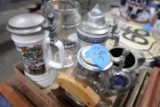 5 BEER STEINS