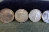 3 LIBERTY STANDING 1/2 DOLLARS D MINT MARKED 1936 1939 1941 1942 1943 1944