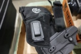 PISTOL HOLSTERS AND COLT CARRY CASE
