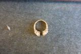 14 KT GOLD RING 24 SMALL DIAMONDS SIZE 7 4.1 DWT