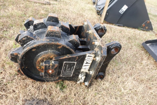 #6705 EXCAVATOR TRENCH ROLLER GIYI COMPACTION WHEEL 12" WIDE 17" DIAMETER S