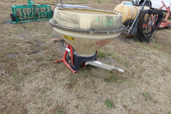 #1101 KVERNE LAND SPREADER PRODUCT 22119 SN 138988 3 PT MOUNT PTO DRIVEN MA