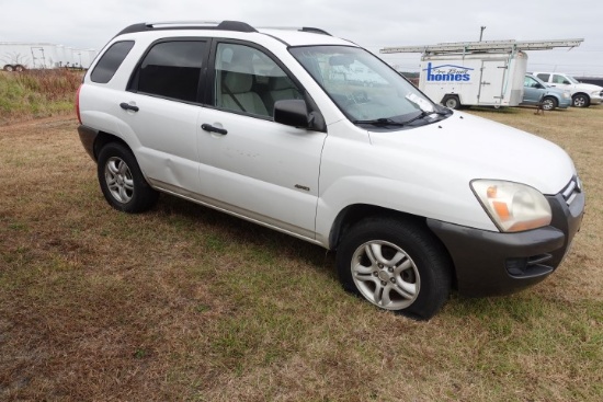 #4201 2006 KIA SPORTAGE 210042 MILES CLOTH INTERIOR AM FM RADIO POWER DOORS
