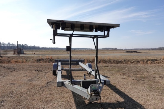 #701 2017 GREG TRAILER TRAFFIC CONTROL TRAILER WITH ARROW BOARD 23' LONG 8'