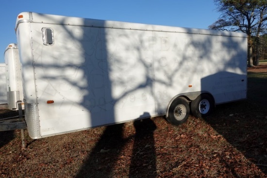 #3907 2010 20' ENCLOSED TRAILER BY US CARGO TANDEM AXLE 6 LUG WHEELS OK TIR